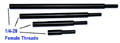 4 Piece Set of "Chucking Spud" Drill Extensions - 2",4",6", & 8" 4 Piece Set of "Chucking Spud" Drill Extensions - 2",4",6", & 8"