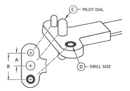 Nutplate Jig - Double Wing - Standard Spacing - #8 Screw