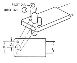 Nutplate Jig - Double Wing - Tight Spacing - #10 Screw