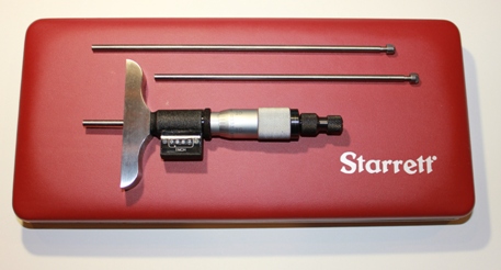 STARRETT® 0-3" Mechanical Digital Depth Micrometer - USA MADE!