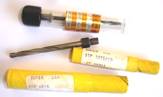 1/4" CARBIDE Tipped Threaded Drill Bit - NEW SURPLUS