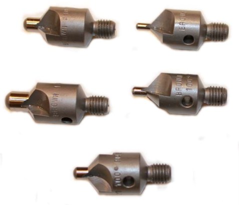                   5 Piece Set of COBALT Countersink Cutters