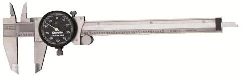                 STARRETT® 6" Dial Caliper with BLACK Face - USA MADE!